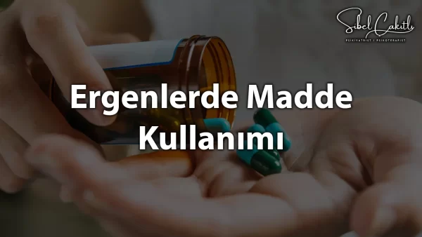 Ergenlerde madde kullanımını anlamaya yönelik belirtileri ve ebeveyn rehberliğini açıklayan görsel.